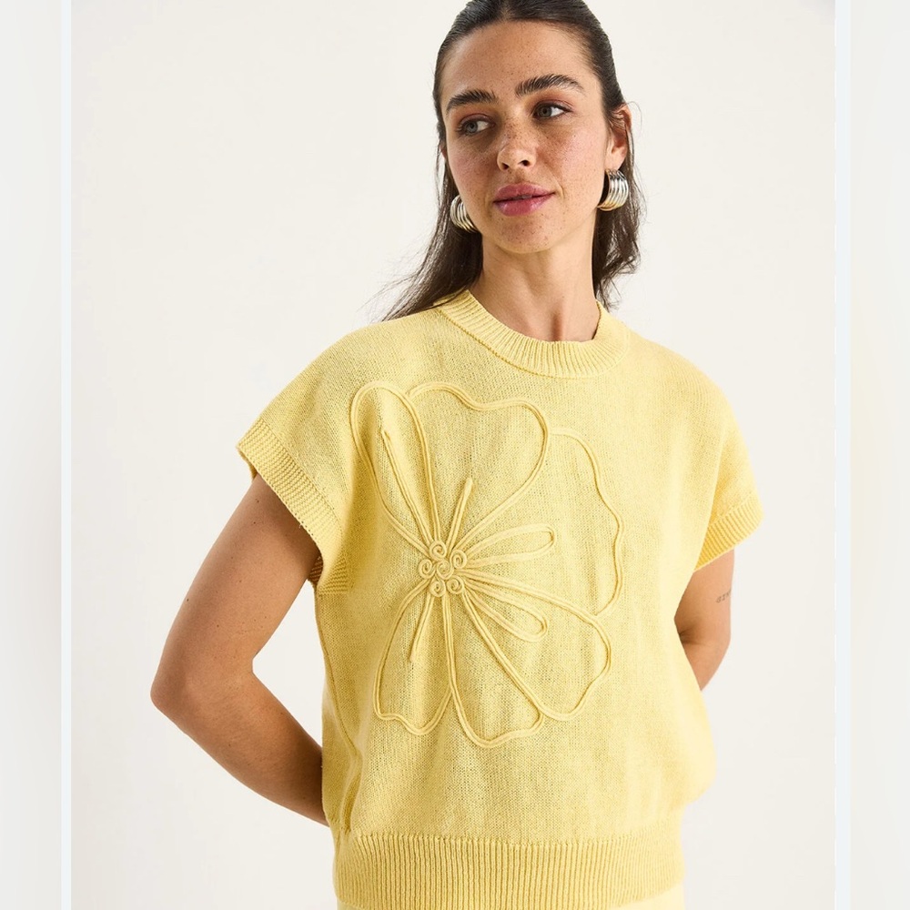 Creamy Yellow Knit Top - Sz XS